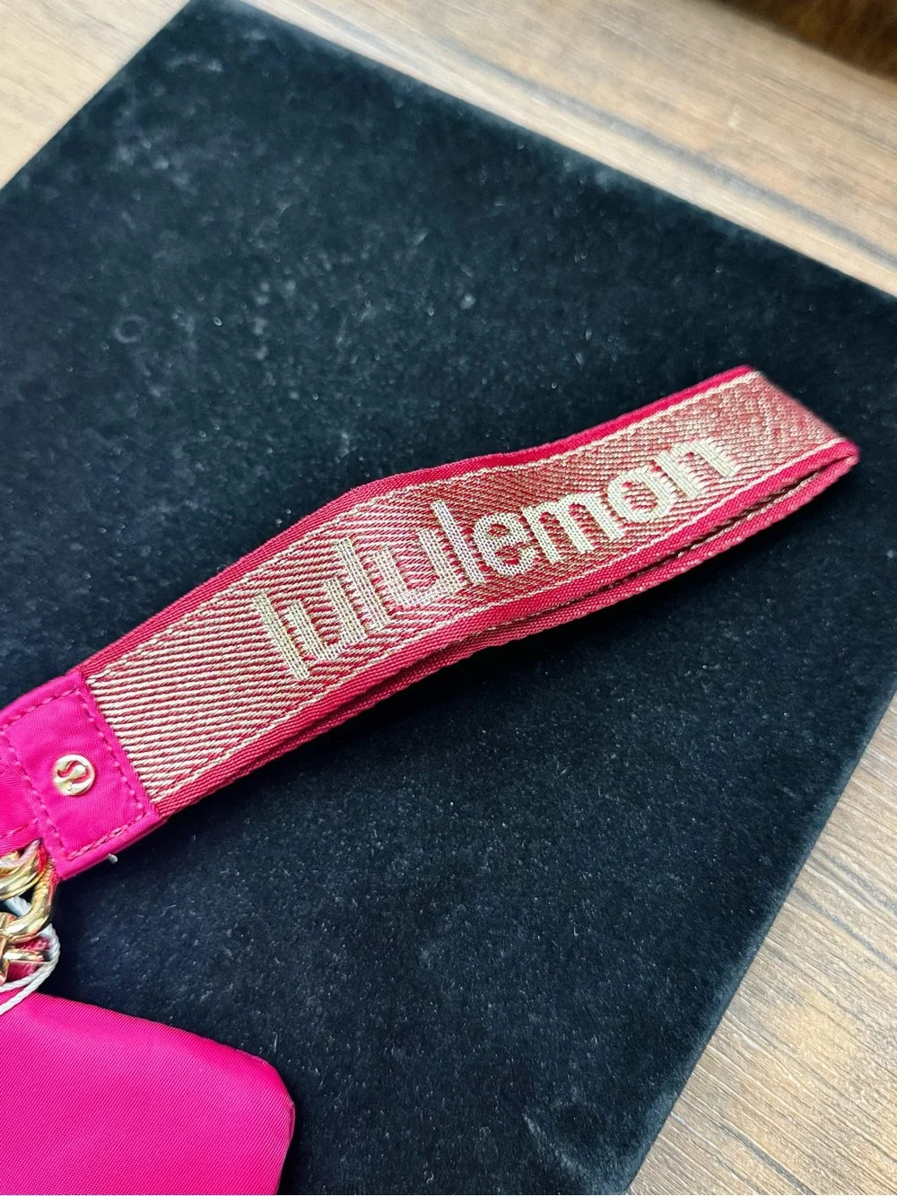 lululemon athletica Pink/Purple Key & Card Holder Wristlet